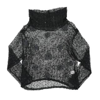Vintage Black Mesh Sweater