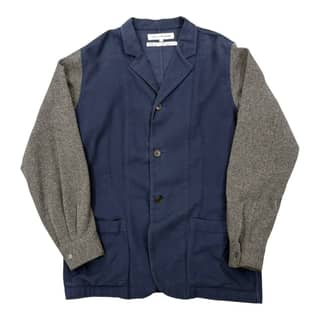 COMME des GARCONS Navy and Gray Jacket