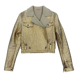BOTTEGA VENETTA Gold Shimmer Jacket