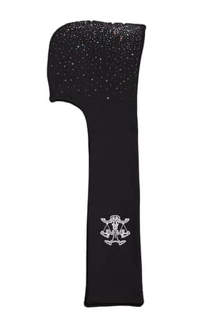 Crystal hooded scarf (Black)
