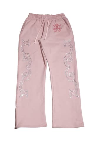 Crystal scale pants (Beige Pink)
