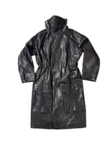 DEFIANT LEATHER COAT BROWN