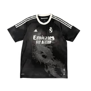 HUMANRACE X ADIDIAS Black Real Madrid Soccer Jersey