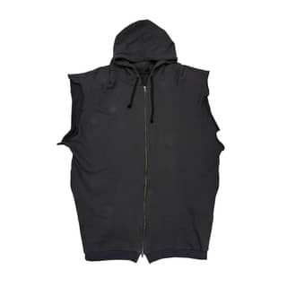 HAIDER ACKERMANN Black Sleeveless Hoodie