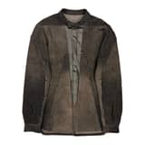 RICK OWENS Coated Detail Denim Jacket