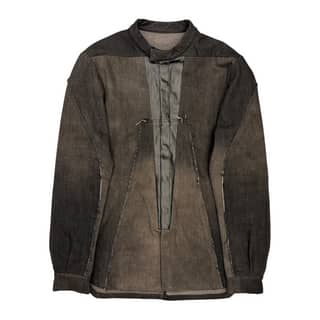 RICK OWENS Coated Detail Denim Jacket