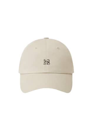 홀리 심볼 스몰 로고 볼캡_라이트 베이지