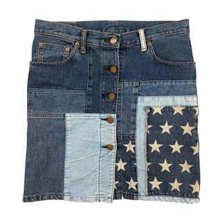 HYSTERIC GLAMOUR Patchwork Denim Skirt