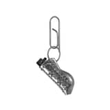 Double Star Leather Lighter Holder [Silver] +Keyring