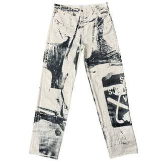 OFF-WHITE Painted Graphic Jeans