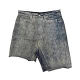 RICK OWENS Distressed Denim Skirt