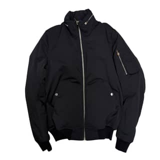 RICK OWENS Men's Black Bomber Jacket