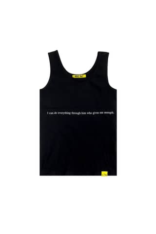 LETTERING SLEEVELESS T-SHIRTS_BLACK