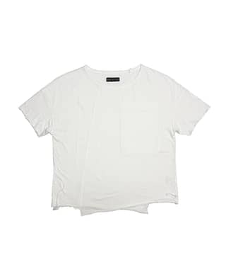 ASYMMETRIC T-SHIRT_WH