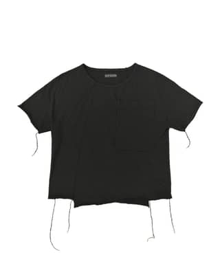 ASYMMETRIC T-SHIRT_BK