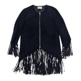 sandro Fringe Suede Jacket