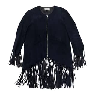 sandro Fringe Suede Jacket