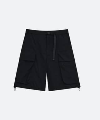 RIPSTOP FUNCTIONAL CARGO SHORTS [BLACK]