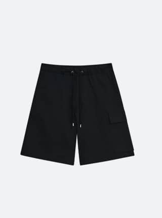 OUT POCKET BANDING BERMUDA [BLACK]