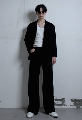 Gabardine cotton pants