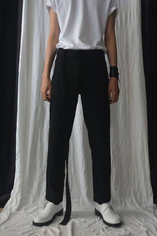 Tail belt pants