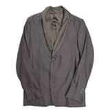RICK OWENS Ruffle Collar Blazer