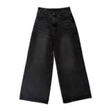 SONGZIO HOMME Wide Leg Black Jeans