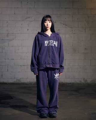 Mysterious Hood Zipup (NAVY)