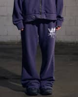 NPC Washed Flared Sweat Pants (NAVY)