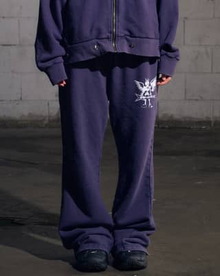 NPC Washed Flared Sweat Pants (NAVY)