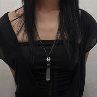 Selenite classic necklace.01