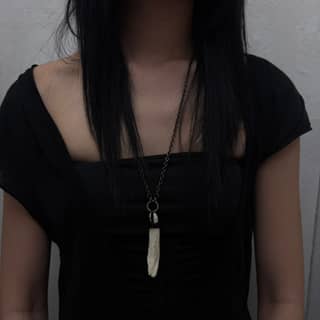 Wild boar canine necklace 