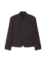 WOOL UNBALANCE BLAZER (GRAY)