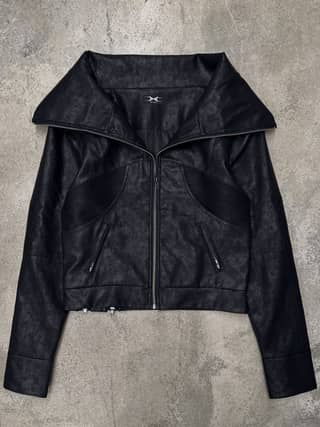 "Creeper" Faux Leather Jacket