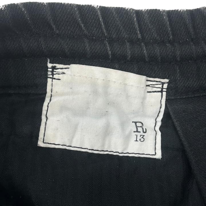 R13 Black Denim Baggy Pants