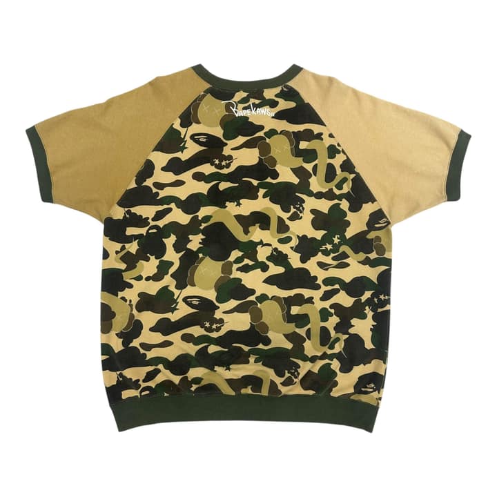 Bape x Kaws 1st Camo Bendy S/S Crewneck