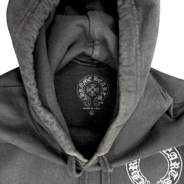 Chrome Hearts x Matty Boy Chomper Horseshoe Hoodie Black