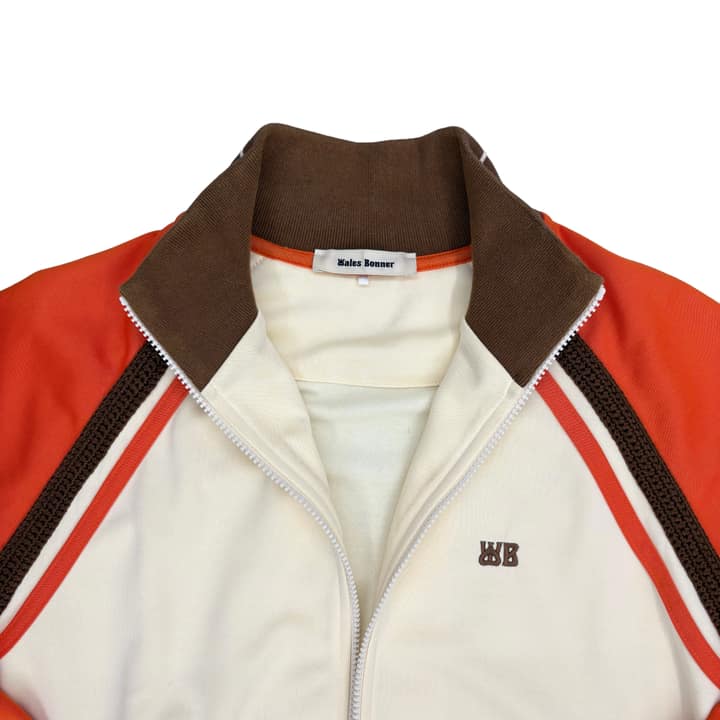 Wales Bonner Percussion Logo Embroidered Recycled Jersey Track Jacket Yellow