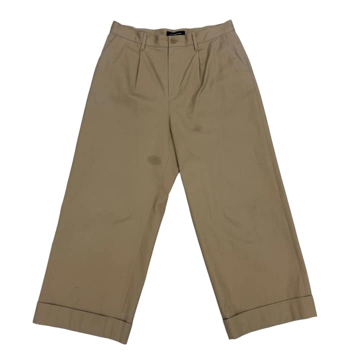 JohnUNDERCOVER Wide Leg Cotton Chino Pants