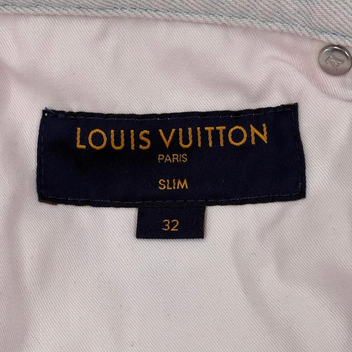 LOUIS VUITTON Light Pink Denim Pants