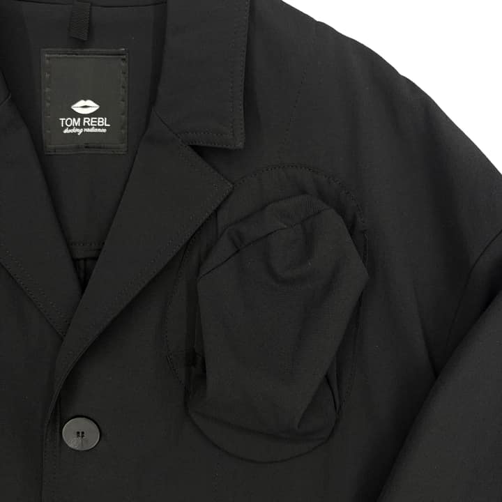 TOM REBL Black Blazer Jacket