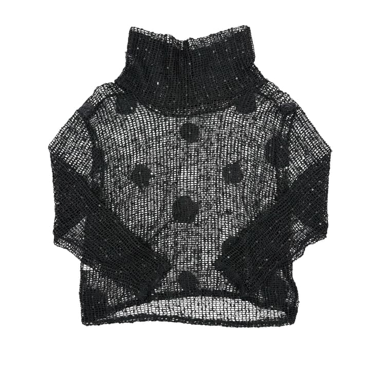 Vintage Black Mesh Sweater