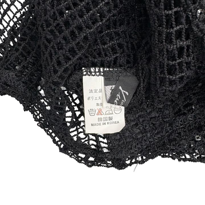 Vintage Black Mesh Sweater