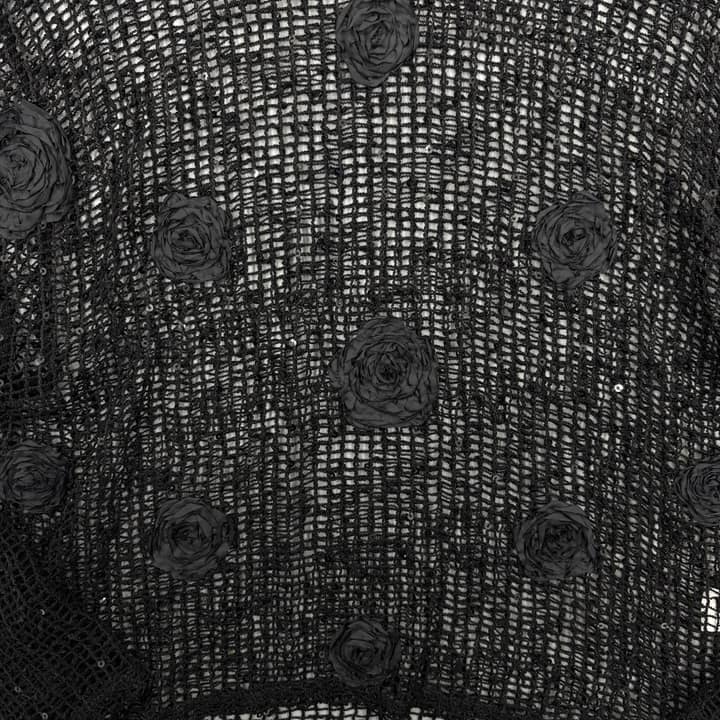 Vintage Black Mesh Sweater