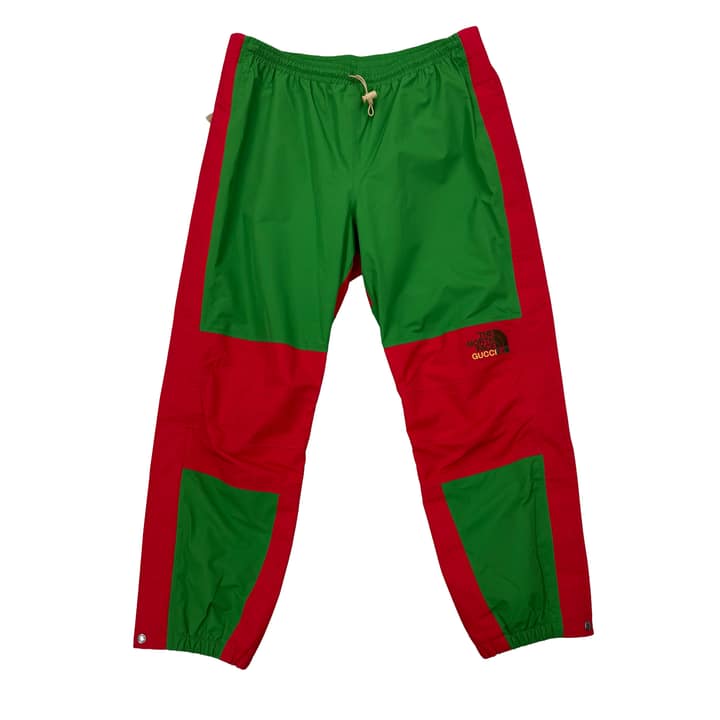 NORTH FACE X GUCCI Nylon Pants Green/Red