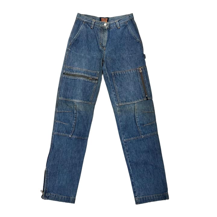 Walter Van Beirendonck Cargo Denim Pants