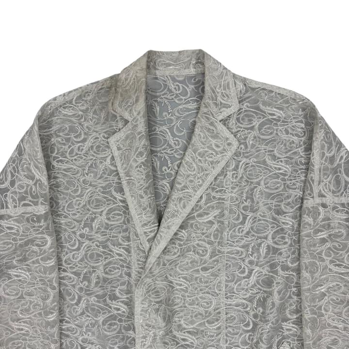 Sulvam Patterned Long Coat