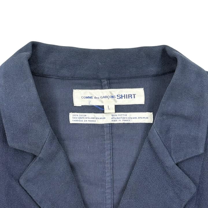 COMME des GARCONS Navy and Gray Jacket