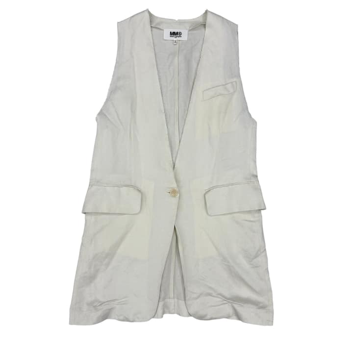MM6 Masion Margiela Linen Long Vest