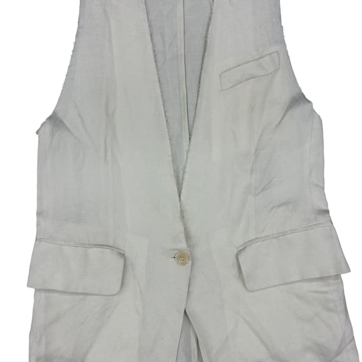 MM6 Masion Margiela Linen Long Vest